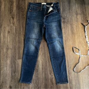 Madewell high rise skinny jeans size 10